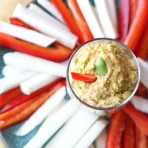 Edamame (Soy Bean) Dip with Smoked Paprika & Garlic