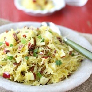 Spaghetti Squash with Apples & Toasted Pecans