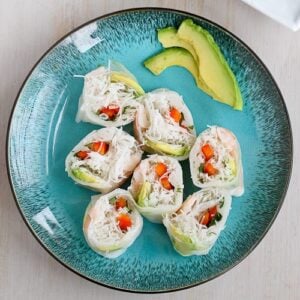 Shrimp, California Avocado & Rice Noodle Spring Rolls Recipe