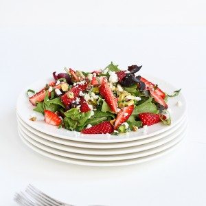 Strawberry, Pistachio, Feta Cheese & Basil Salad Recipe