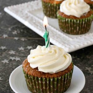 Carrot Ginger Cupcakes with Cream Cheese Frosting