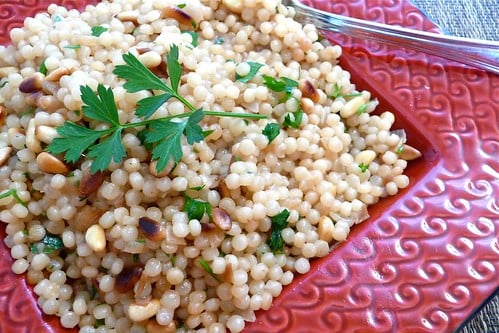 Cinnamon-Scented Toasted Israeli Couscous with Pine Nuts