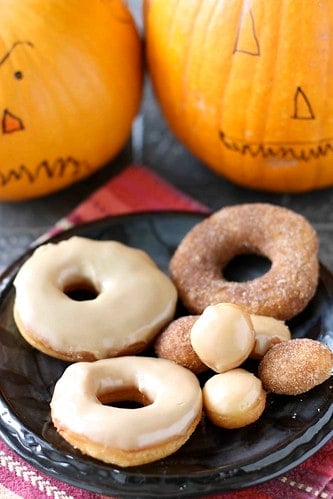 Halloween Refrigerator Donut Recipe with Maple Glaze or Cinnamon Sugar