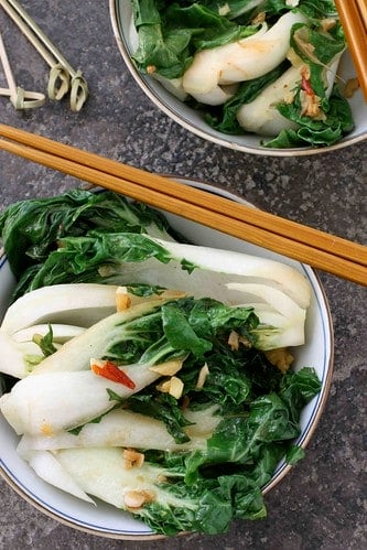 Spicy Stir-Fry Bok Choy with Ginger & Soy Sauce Recipe