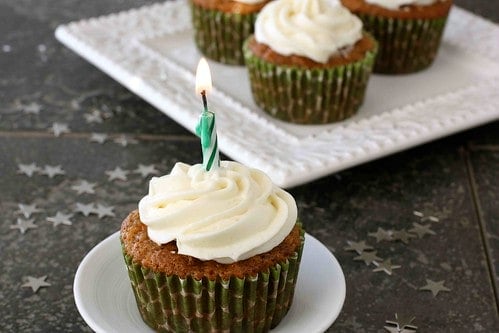 Carrot Ginger Cupcakes with Cream Cheese Frosting Recipe