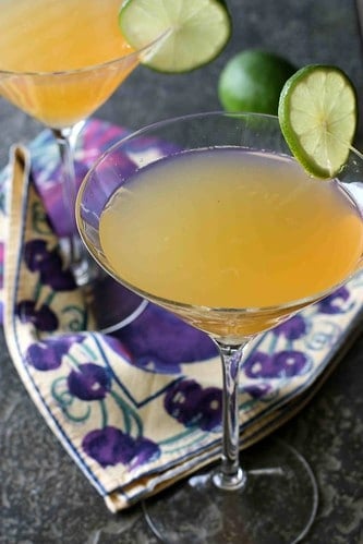 Passionfruit & Lime Gin Martini Recipe | cookincanuck.com
