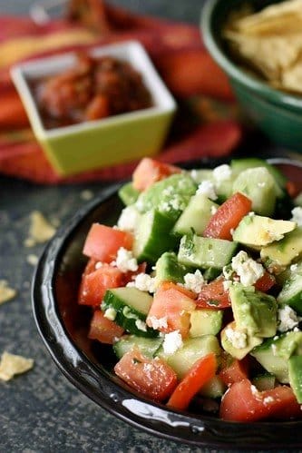 Avocado, Tomato & Cotija Cheese Salad Recipe for Cinco de Mayo