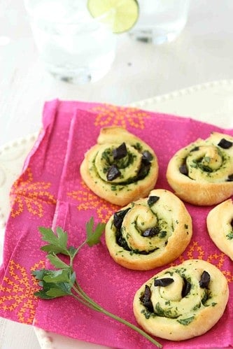 Savory Rolls with Olives & Parsley Gremolata Recipe