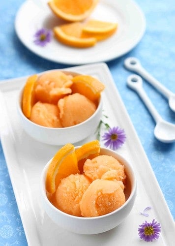 Orange Cantaloupe Sorbet Recipe