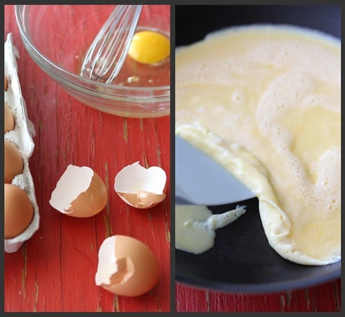 Scrambled Eggs Sausage Collage 1