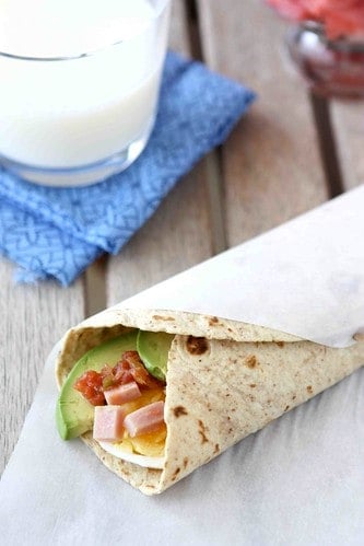 Make-Ahead-Egg-Wrap-Recipe-with-Ham-Avocado-&-Salsa