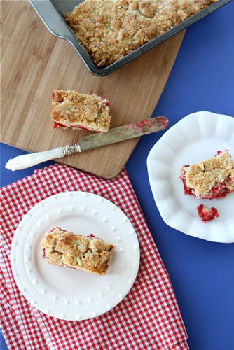 Raspberry Crumb Bar Recipe with Almond Streusel Topping