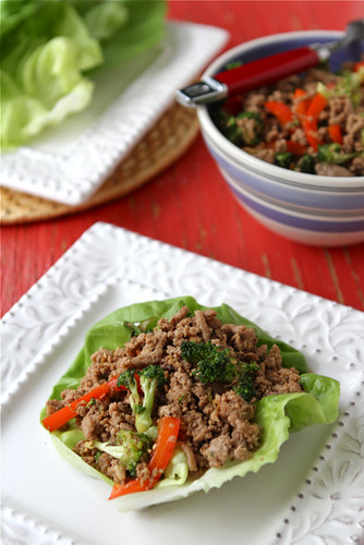 Easy Turkey & Broccoli Lettuce Wraps with Chinese Black Bean Sauce Recipe