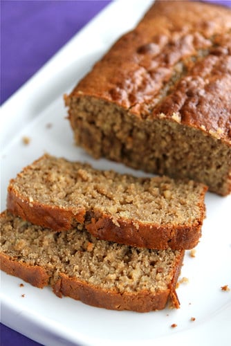 Peanut Butter & Banana Whole Wheat Quick Bread Recipe by Cookin' Canuck