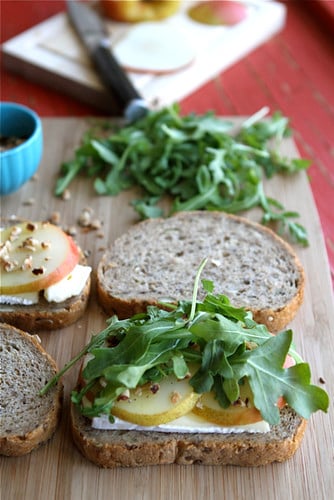 Grilled Cheese Sandwich Recipe with Brie, Pear & Hazelnuts by Cookin' Canuck