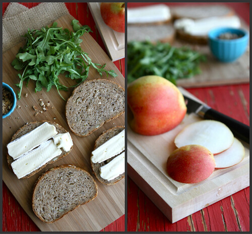 Grilled Cheese Sandwich Recipe with Brie, Pear & Hazelnuts