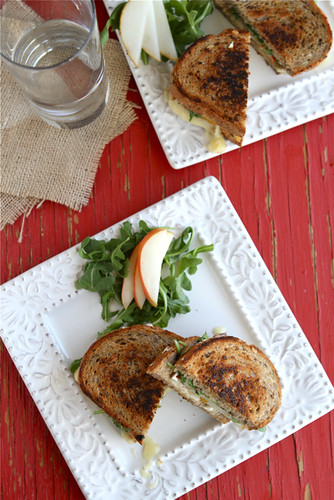 Grilled Cheese Sandwich Recipe with Brie, Pear & Hazelnuts by Cookin' Canuck