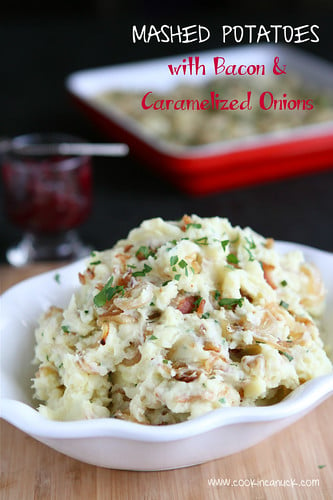 Mashed Potatoes with Bacon & Caramelized Onions by Cookin' Canuck