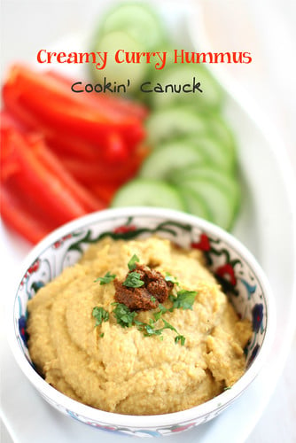 Creamy Curry Hummus Recipe: A Healthy Snack by Cookin' Canuck