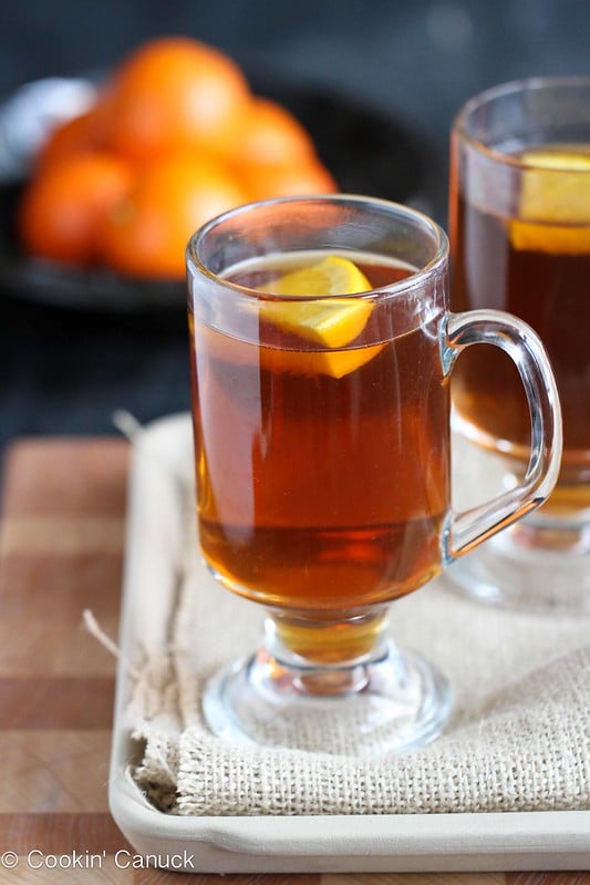 Hot Rum & Ginger Tea Toddy Recipe by Cookin' Canuck #cocktail #tea #drink