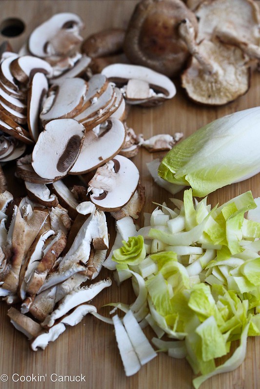 Vegetable Stir-Fry Recipe with Endive & Shiitake Mushrooms #vegetarian #vegan #recipe