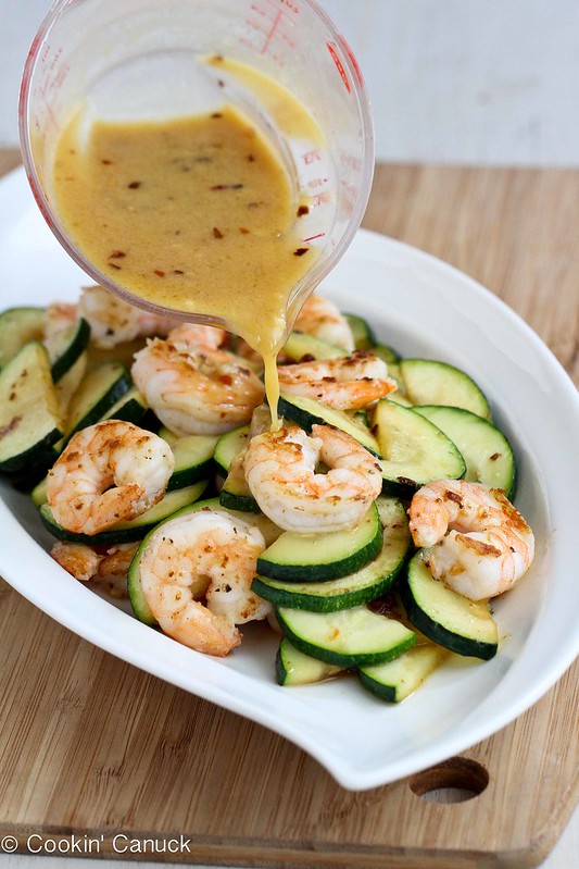Shrimp and Zucchini Stir-Fry Recipe with Miso Lime Sauce...Healthy, with amazing flavors! 209 calories and 3 Weight Watchers Freestyle SP
