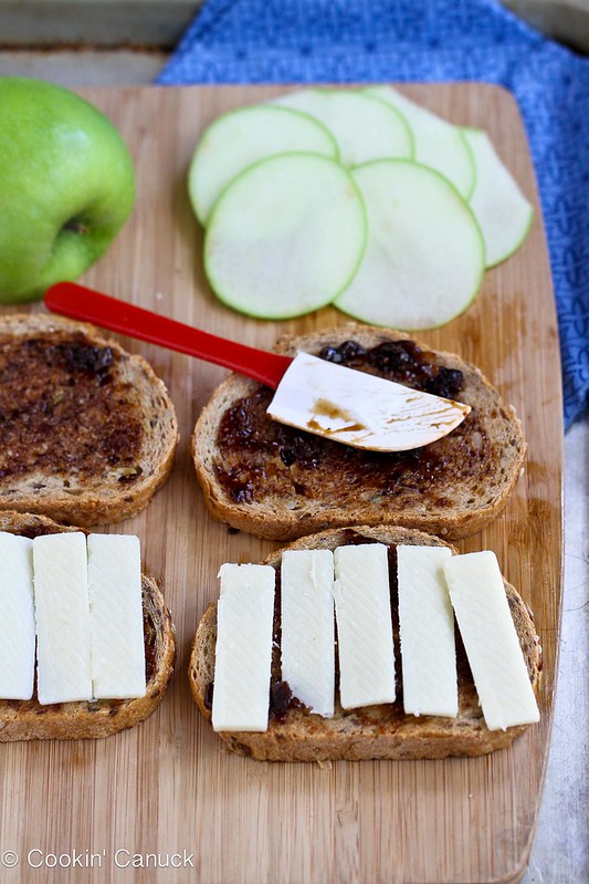 Gruyère, Apples & Fig Panini Recipe {Cookbook Giveaway} | cookincanuck.com #panini #sandwich #vegetarian