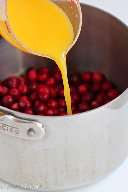 Dried Cherry & Orange Cranberry Sauce Recipe | cookincanuck.com #Thanksgiving