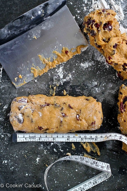 Whole Wheat Biscotti Recipe with Dark Chocolate & Cherries | cookincanuck.com #cookies #biscotti