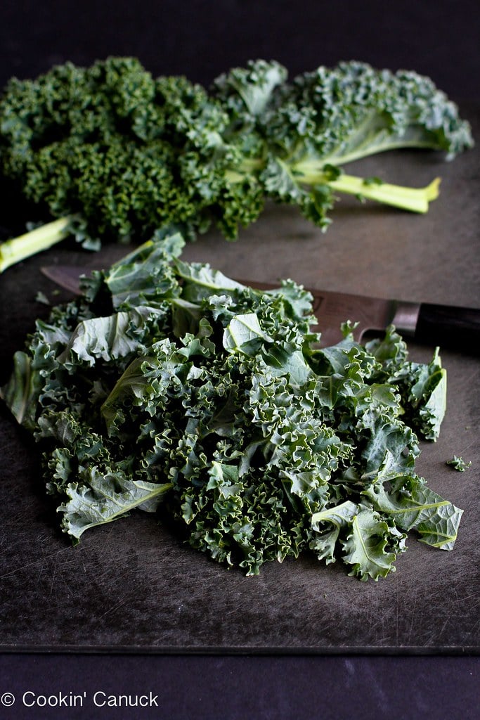 Chopped Kale Salad Recipe with Gorgonzola & Dijon Yogurt Dressing | cookincanuck.com