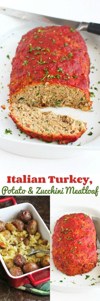 Italian Turkey, Potato and Zucchini Meatloaf…Classic comfort food with a healthy twist! 152 calories and 5 Weight Watcher Freestyle SP