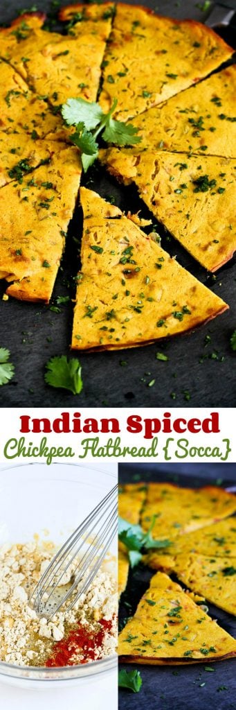 Indian Spiced Chickpea Flatbread (Socca)…You will not be able to stop eating this! 100 calories and 3 Weight Watchers Freestyle SP