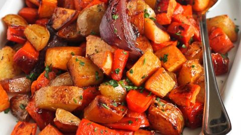 Tart Cherry Glazed Roasted Root Vegetables Recipe