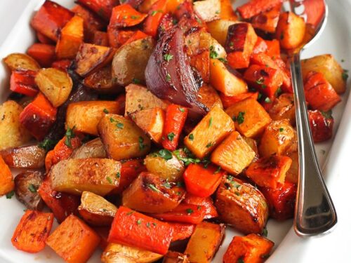 Tart Cherry Glazed Roasted Root Vegetables Recipe