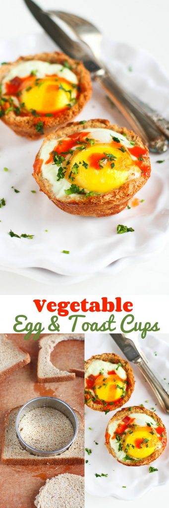 Vegetable Egg and Toast Cups…A fun vegetarian for a weekend breakfast or brunch! 129 calories and 2 Weight Watcher Freestyle SP!