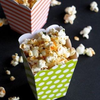 Sriracha Lime Olive Oil Popcorn Recipe…A whole grain snack with a tangy kick! 104 calories and 3 Weight Watchers Freestyle SP