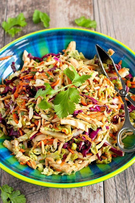 Thai Chicken Salad Recipe…It’s virtually impossible to stop eating this delicious, healthy salad! 236 calories and 5 Weight Watcher SmartPoints