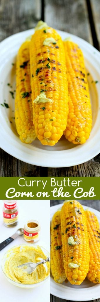 Curry Butter Corn on the Cob…Summertime corn just got even better with this easy, flavorful curry butter! 131 calories and 5 Weight Watchers SmartPoints