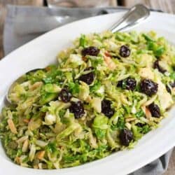 Sautéed Brussels sprouts are a fantastic holiday or everyday side dish. Here are five easy ways to make and serve them for any occasion! 135 calories and 4 Weight Watchers SmartPoints