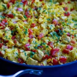 Looking for an easy, healthy dinner recipe? This Arroz con Pollo (chicken and rice) dish from Lexi’s Clean Kitchen’s new cookbook fits the bill perfectly. 191 calories and 2 Weight Watchers Freestyle SP