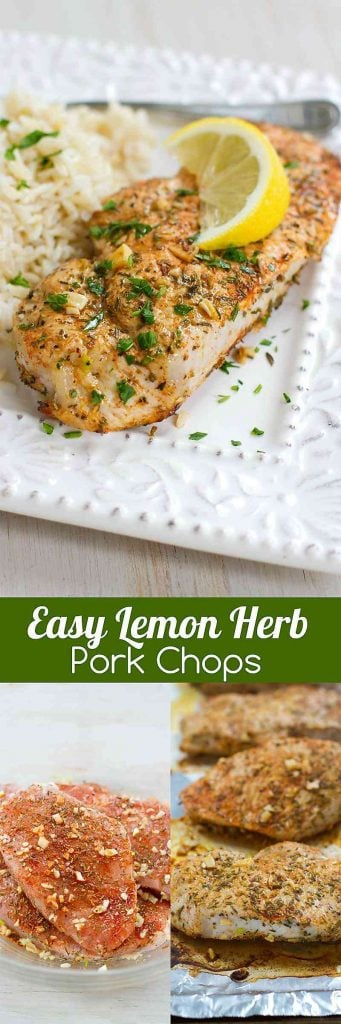 These Easy Herb Lemon Pork Chops will become a regular on your family’s menu. Tender and absolutely delicious! 271 calories and 7 Weight Watchers Freestyle SP