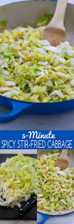 5-Minute Spicy Stir-Fried Cabbage Recipe - Quick Side Dish