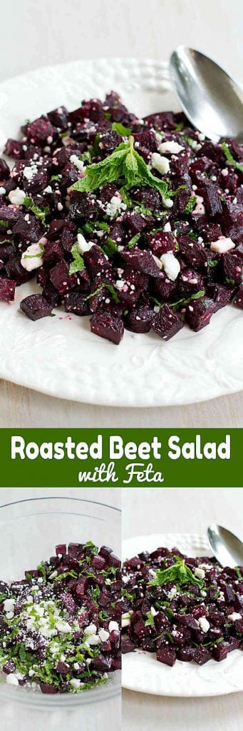 This Roasted Beet Salad with Feta has a fantastic mix of naturally sweet and savory flavors. Super simple to make! For a big helping…150 calories and 3 Weight Watchers Freestyle SP