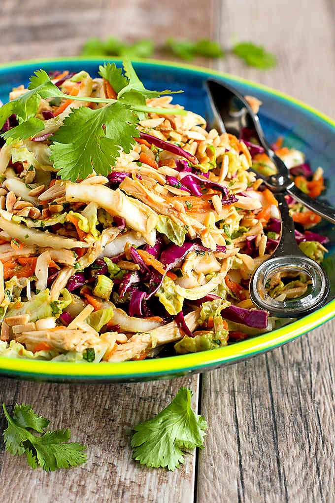 Thai Chicken Salad Recipe…It’s virtually impossible to stop eating this delicious, healthy salad! 236 calories and 4 Weight Watchers Freestyle SP