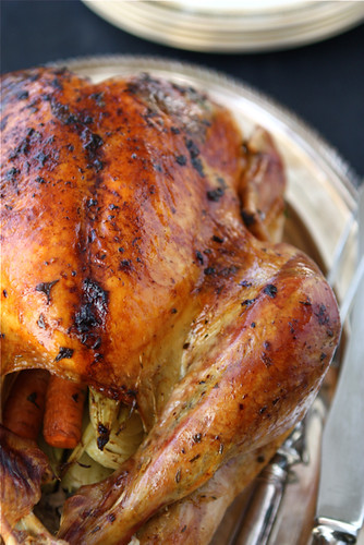 Roasted Turkey with Herb Butter & Roasted Shallots Recipe