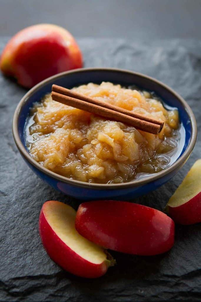 Whip up a batch of this Instant Pot Applesauce in about 30 minutes. Serve it with roast chicken or on top of ice cream. 143 calories and 1 Weight Watchers Freestyle SP