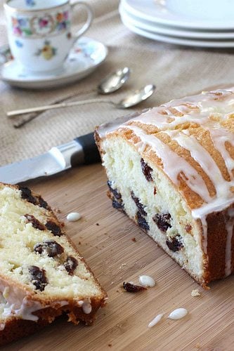 Easy and positively crave-worthy, this glazed lemon and dried cherry quick bread is fantastic for brunch or an afternoon treat.