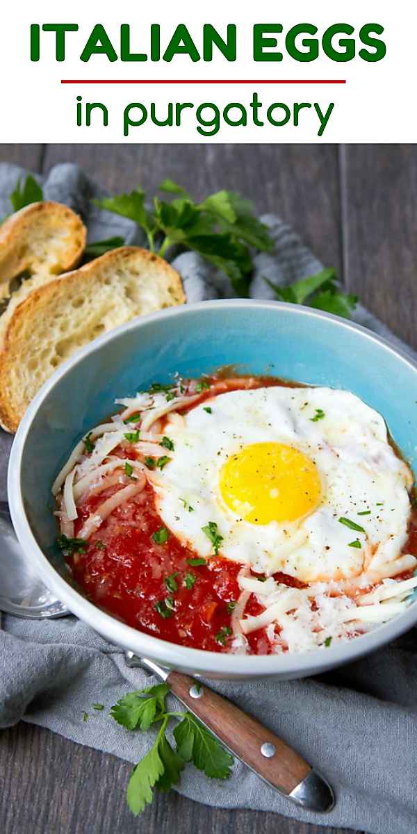 Have you ever tried Eggs in Purgatory? If not, stop what your doing and make this immediately for breakfast, lunch or dinner! Easy, healthy and delicious - plus it comes together in less than 15 minutes. 240 calories and 3 Weight Watchers Freestyle SP