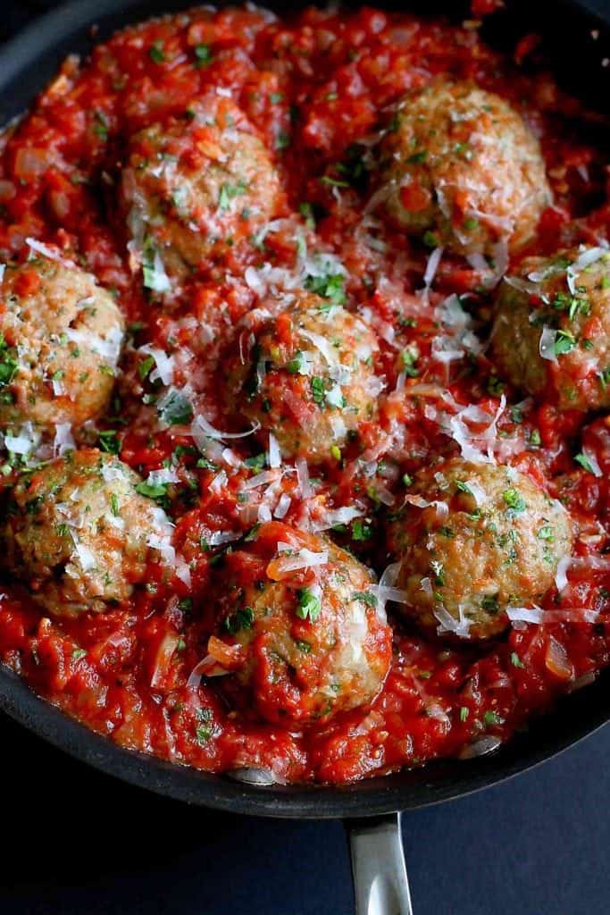 Italian Turkey Meatballs in Tomato Sauce Recipe Cookin