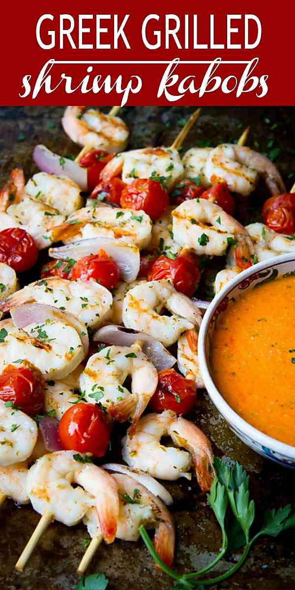Serve up these grilled shrimp skewers for dinner or as an appetizer. You can't beat a 20-minute dinner recipe! 161 calories and 1 Weight Watchers Freestyle SP #shrimp #weightwatchers #glutenfree #grilled